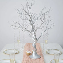 Load image into Gallery viewer, RENTAL DEPOSIT 34" Metallic Silver Manzanita Centerpiece Tree