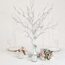 Load image into Gallery viewer, RENTAL DEPOSIT 34" Metallic Silver Manzanita Centerpiece Tree