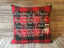 Load image into Gallery viewer, Buffalo plaid Christmas in Heaven Memorial Gift