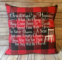 Load image into Gallery viewer, Buffalo plaid Christmas in Heaven Memorial Gift