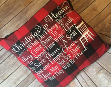 Load image into Gallery viewer, Buffalo plaid Christmas in Heaven Memorial Gift