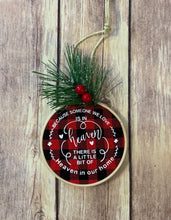 Load image into Gallery viewer, Because someone we love is in heaven there is a little bit of heaven in our home ornament Memorial Gift