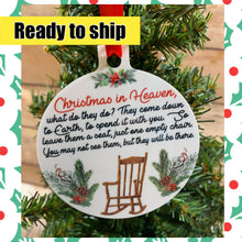 Load image into Gallery viewer, Ornament Christmas In Heaven Memorial Gift Ready to ship