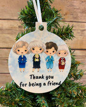 Load image into Gallery viewer, Thank You for being a friend Christmas Ornament, friend gift