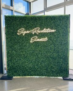 RENTAL  Personalized Green Hedge Wall