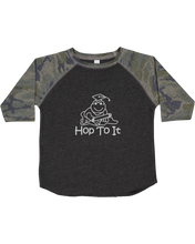 Load image into Gallery viewer, CAMO Hop To It BASEBALL T-shirt
