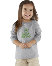 Load image into Gallery viewer, Hop To It LONG SLEEVE T-shirt GRAY
