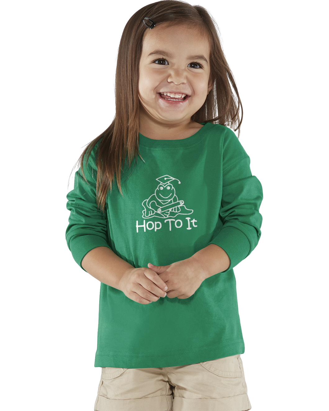 Hop To It LONG SLEEVE T-shirt GREEN