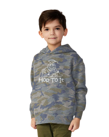 Hop To It Camo Hoodie TODDLER TO ADULT