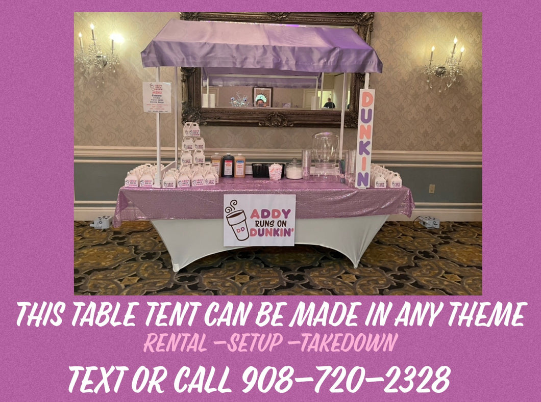 RENTAL Personalized Table Canopy