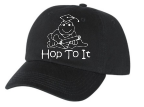 Hop To It CHILD SIZE Baseball Hat BLACK