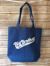 Load image into Gallery viewer, Big brother tote bag personalized with year
