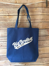 Load image into Gallery viewer, Big brother tote bag personalized with year
