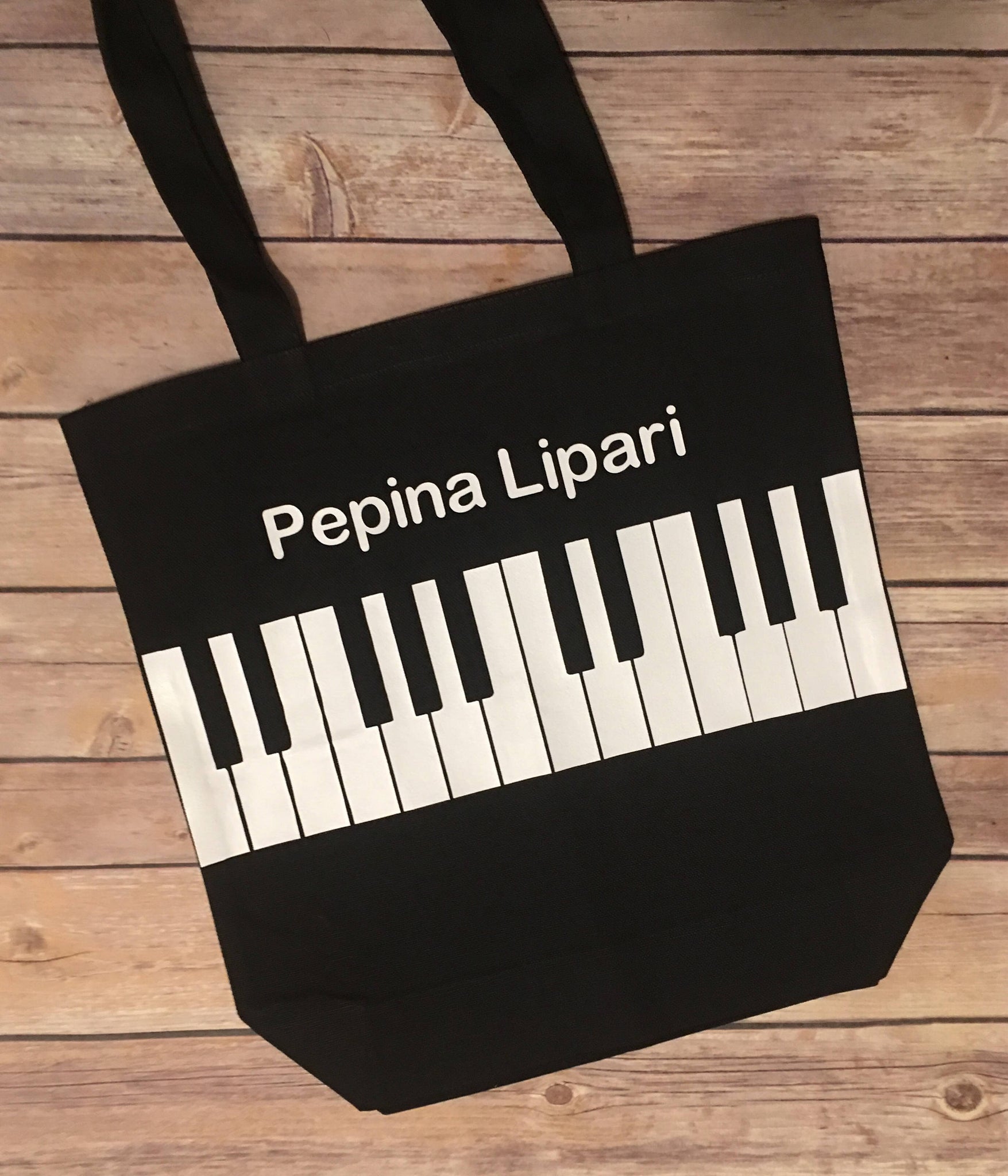 Personalized Piano Tote Bag 