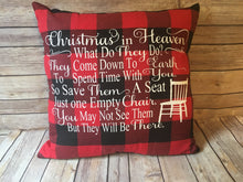 Load image into Gallery viewer, Buffalo plaid Christmas in Heaven Memorial Gift
