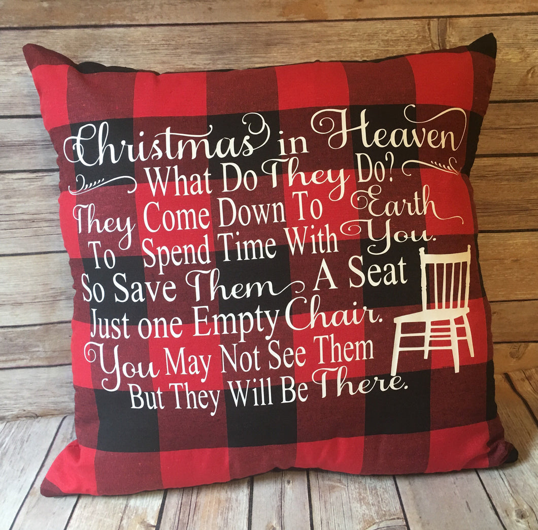 Buffalo plaid Christmas in Heaven Memorial Gift