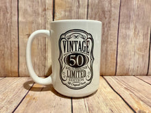 Load image into Gallery viewer, 30th/40th/50th/60th/70th Birthday Gift Vintage 50th birthday Mug (YOU PICK)
