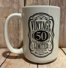 Load image into Gallery viewer, 30th/40th/50th/60th/70th Birthday Gift Vintage 50th birthday Mug (YOU PICK)
