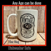 Load image into Gallery viewer, 30th/40th/50th/60th/70th Birthday Gift Vintage 50th birthday Mug (YOU PICK)
