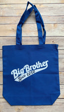 Load image into Gallery viewer, Big brother tote bag personalized with year
