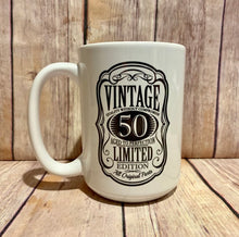 Load image into Gallery viewer, 30th/40th/50th/60th/70th Birthday Gift Vintage 50th birthday Mug (YOU PICK)
