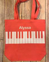 Load image into Gallery viewer, Personalized Piano Tote Bag
