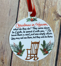 Load image into Gallery viewer, Ornament Christmas In Heaven Memorial Gift Ready to ship
