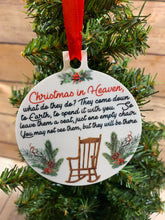 Load image into Gallery viewer, Ornament Christmas In Heaven Memorial Gift Ready to ship
