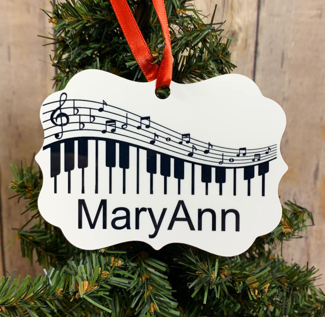 Piano ornament Gift Personalized Christmas tree ornament