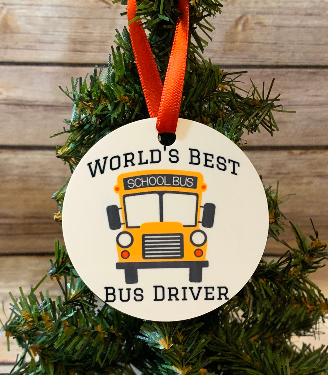 Bus driver gift Ornament, Worlds best bus driver