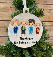 Load image into Gallery viewer, Thank You for being a friend Christmas Ornament, friend gift
